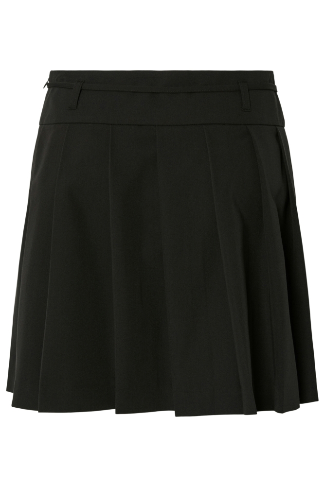 PCFRIDA MW SHORT PLEATED SKIRT D2D 17161136 BLACK